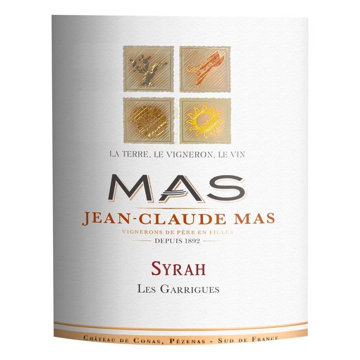 Jean-Claude Mas Les Garrigues 2025 Pays d'Oc Syrah - Vin rouge de Languedoc