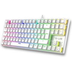 Clavier Gamer - Mécanique Switch Rouge - Rainbow - TKL - Blanc RGB