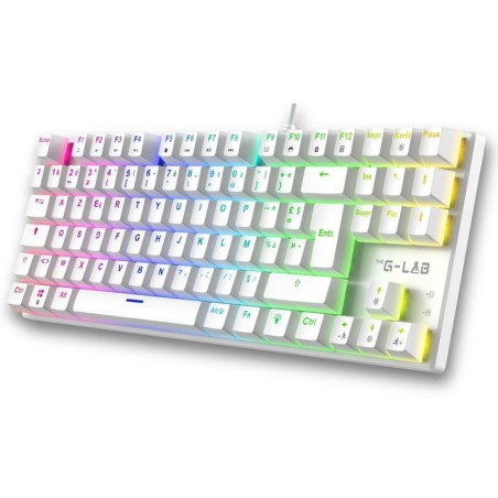 Clavier Gamer - Mécanique Switch Rouge - Rainbow - TKL - Blanc RGB