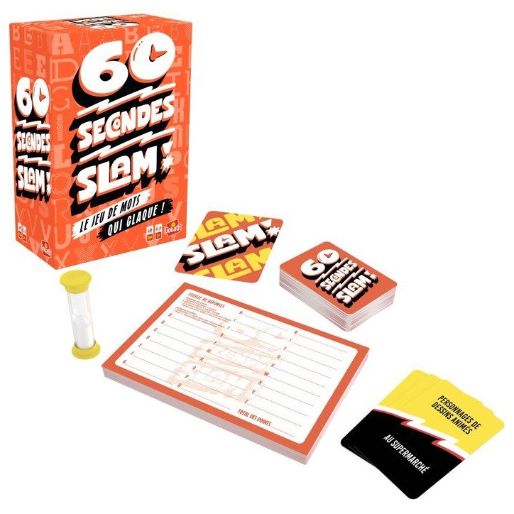 60 seconds slam - Jeu de société - GOLIATH - 2 joueurs minimum - Des 10 ans 60 seconds slam - Jeu de société - GOLIATH - 2 joueurs minimum - Des 10 ans