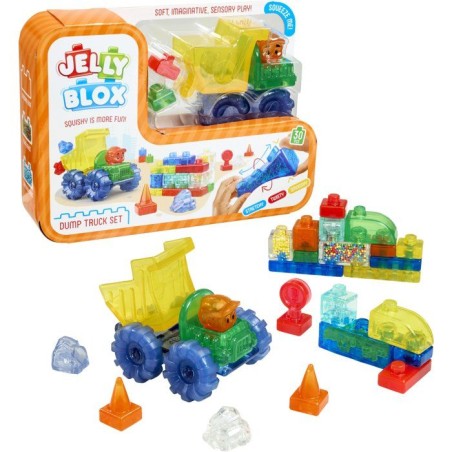 Jelly Blox Dump Truck - blocs sensoriels - GOLIATH - véhicule construction - des 6 mois