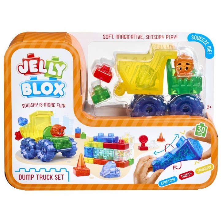 Jelly Blox Dump Truck - blocs sensoriels - GOLIATH - véhicule construction - des 6 mois Jelly Blox Dump Truck - blocs sensoriels - GOLIATH - véhicule construction - des 6 mois