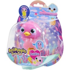 Animagic - GOLIATH - Let's Glo Puddles Pink - Animal intéractif - Ros