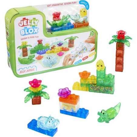 Jelly Blox Jungle Set - blocs sensoriels - GOLIATH - 24 pieces - des 2 ans