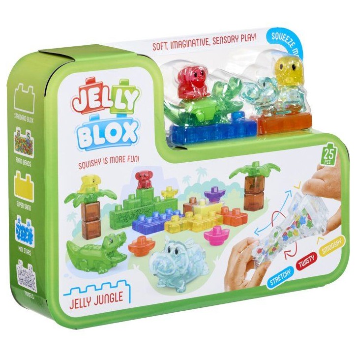 Jelly Blox Jungle Set - blocs sensoriels - GOLIATH - 24 pieces - des 2 ans Jelly Blox Jungle Set - blocs sensoriels - GOLIATH - 24 pieces - des 2 ans