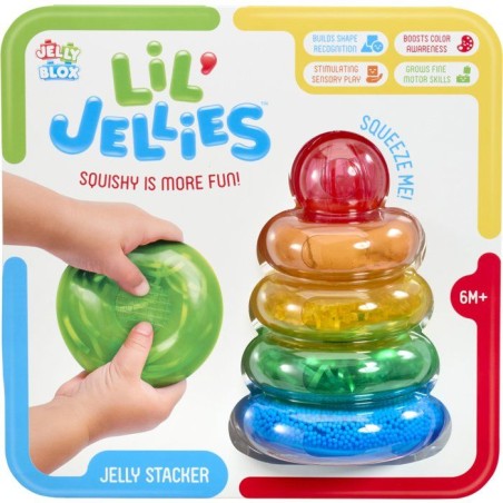 Lil' Jellies Jelly Stacker - blocs sensoriels - GOLIATH - 4 pieces - des 6 mois