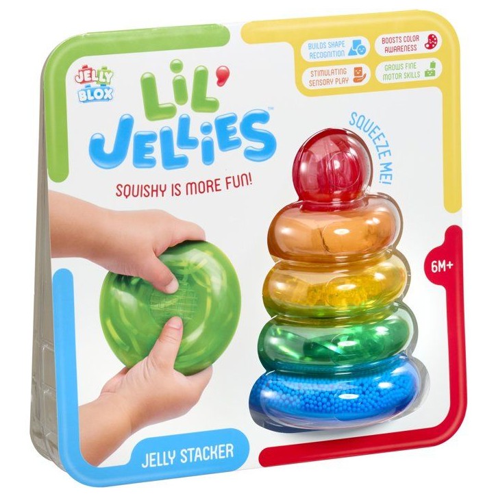 Lil' Jellies Jelly Stacker - blocs sensoriels - GOLIATH - 4 pieces - des 6 mois Lil' Jellies Jelly Stacker - blocs sensoriels - GOLIATH - 4 pieces - des 6 mois