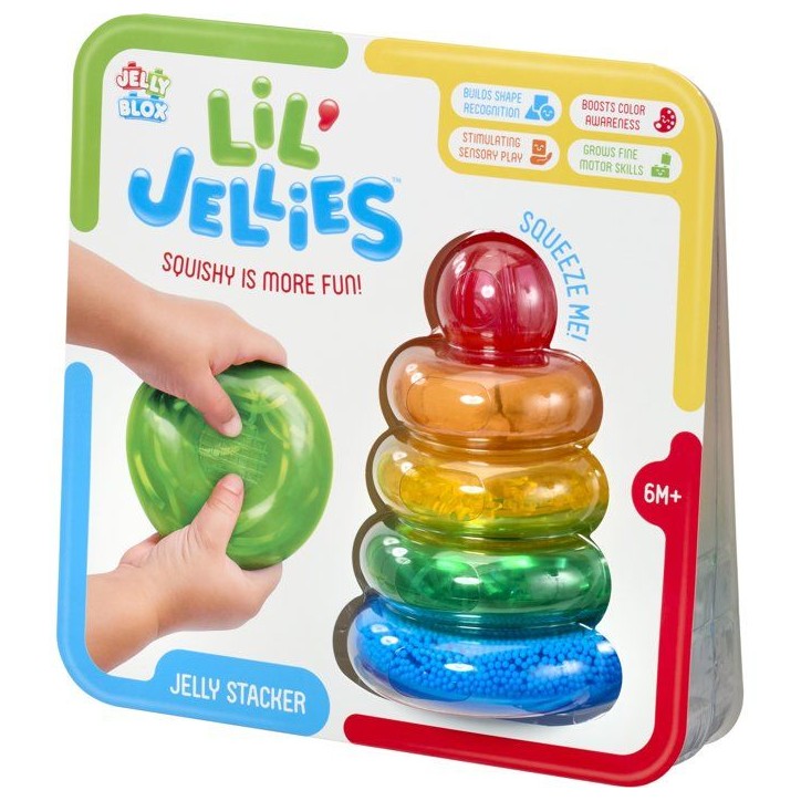 Lil' Jellies Jelly Stacker - blocs sensoriels - GOLIATH - 4 pieces - des 6 mois Lil' Jellies Jelly Stacker - blocs sensoriels - GOLIATH - 4 pieces - des 6 mois