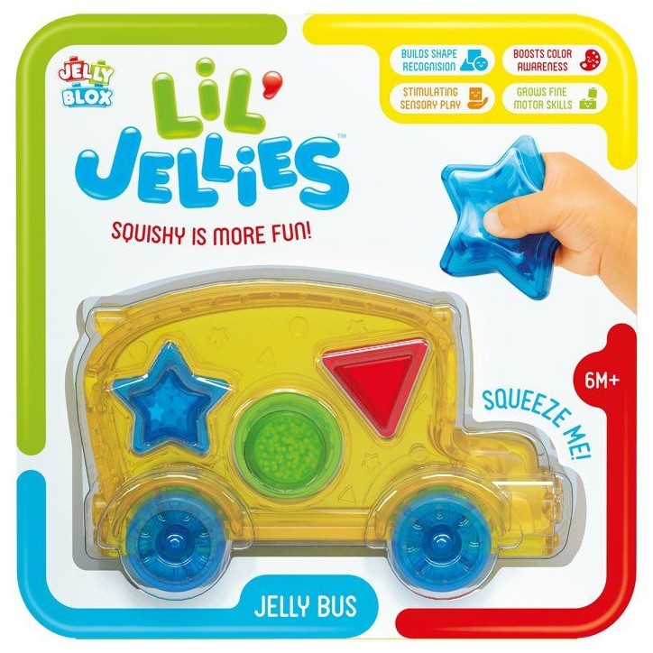 Lil' Jellies Jelly Bus - blocs sensoriels - GOLIATH - véhicule souple - des 6 mois