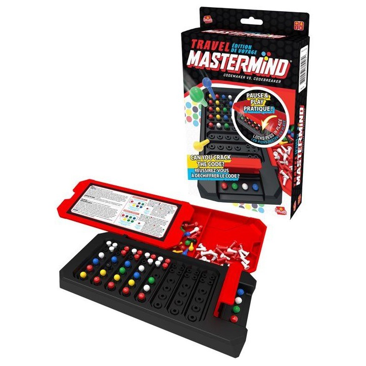 Mastermind Travel Box - jeu de logique - GOLIATH - format voyage Mastermind Travel Box - jeu de logique - GOLIATH - format voyage