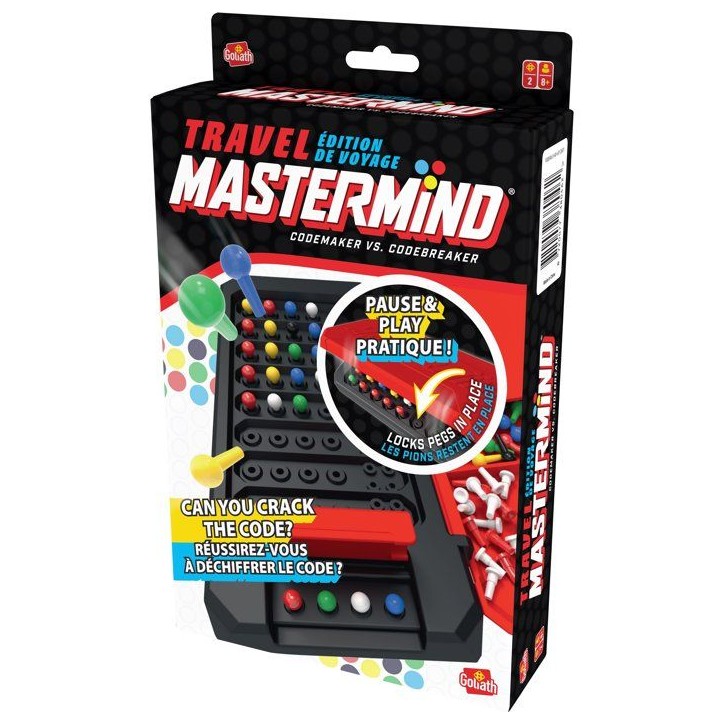 Mastermind Travel Box - jeu de logique - GOLIATH - format voyage Mastermind Travel Box - jeu de logique - GOLIATH - format voyage