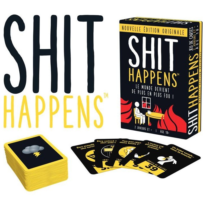 Shit Happens - jeu d'ambiance - GOLIATH - nouvelle édition originale Shit Happens - jeu d'ambiance - GOLIATH - nouvelle édition originale