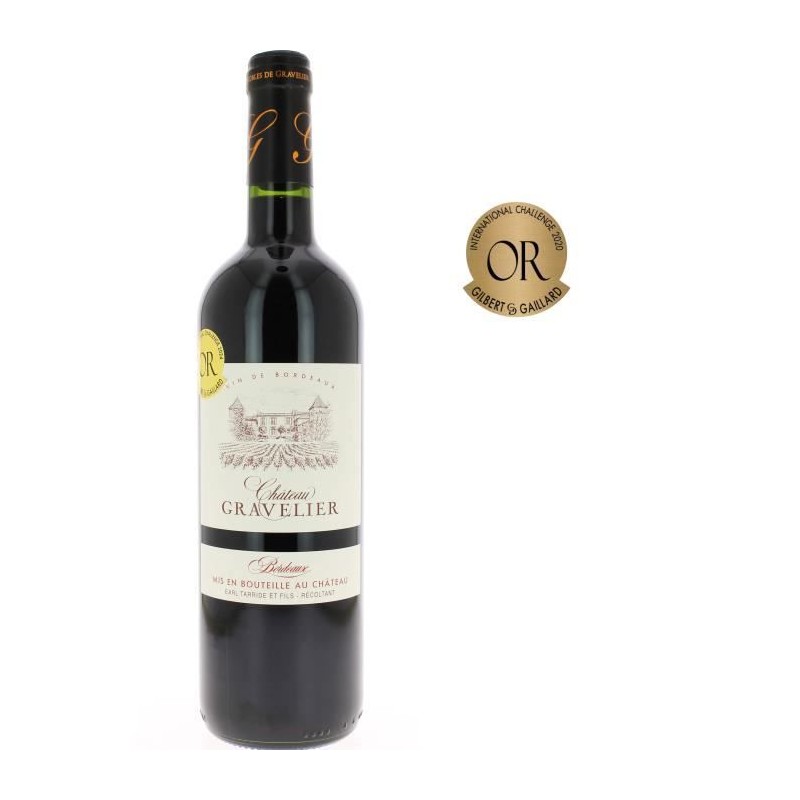 Château Gravelier 2023 Bordeaux - Vin rouge de Bordeaux