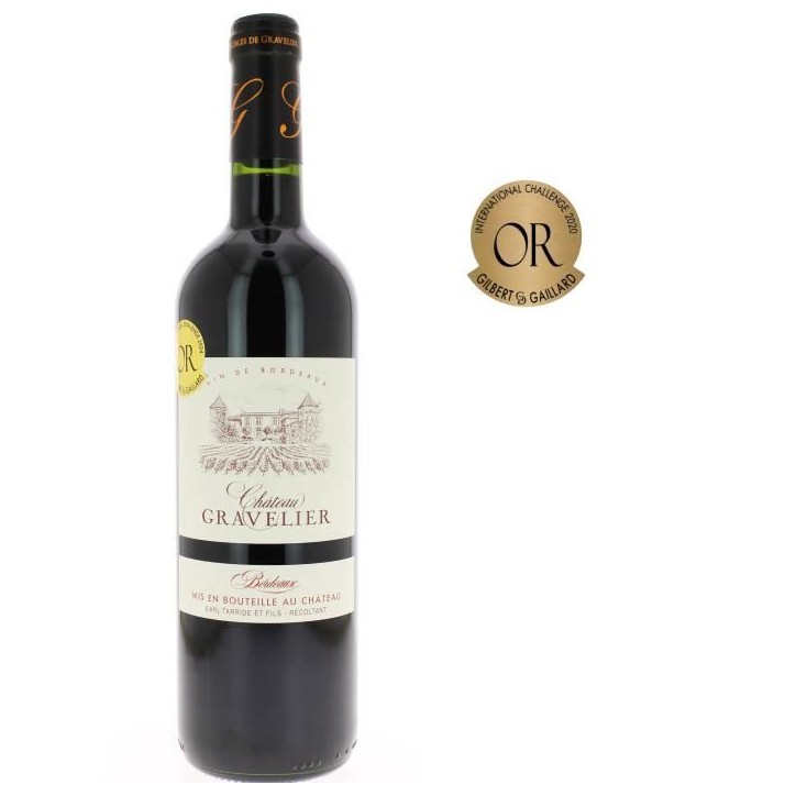 Château Gravelier 2023 Bordeaux - Vin rouge de Bordeaux Château Gravelier 2023 Bordeaux - Vin rouge de Bordeaux