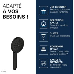 Douchette - GROHE - Vitalio Joy+ 120 - 3 jets