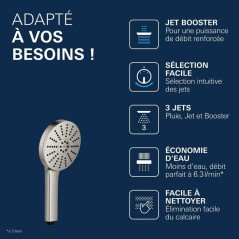 Douchette - GROHE - Vitalio Joy+ 120 - 3 jets