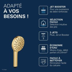 Douchette - GROHE - Vitalio Joy+ 120 - 3 jets