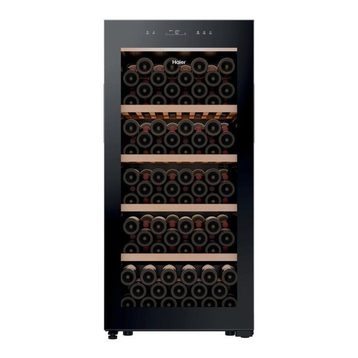 Cave a vin de vieillissement - HAIER HWS120GGE - 120 bouteilles - Pose libre - 127 x 59,7 x 59,4cm - Noir Cave a vin de vieillissement - HAIER HWS120GGE - 120 bouteilles - Pose libre - 127 x 59,7 x 59,4cm - Noir