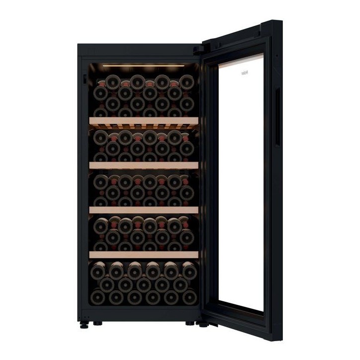 Cave a vin de vieillissement - HAIER HWS120GGE - 120 bouteilles - Pose libre - 127 x 59,7 x 59,4cm - Noir Cave a vin de vieillissement - HAIER HWS120GGE - 120 bouteilles - Pose libre - 127 x 59,7 x 59,4cm - Noir