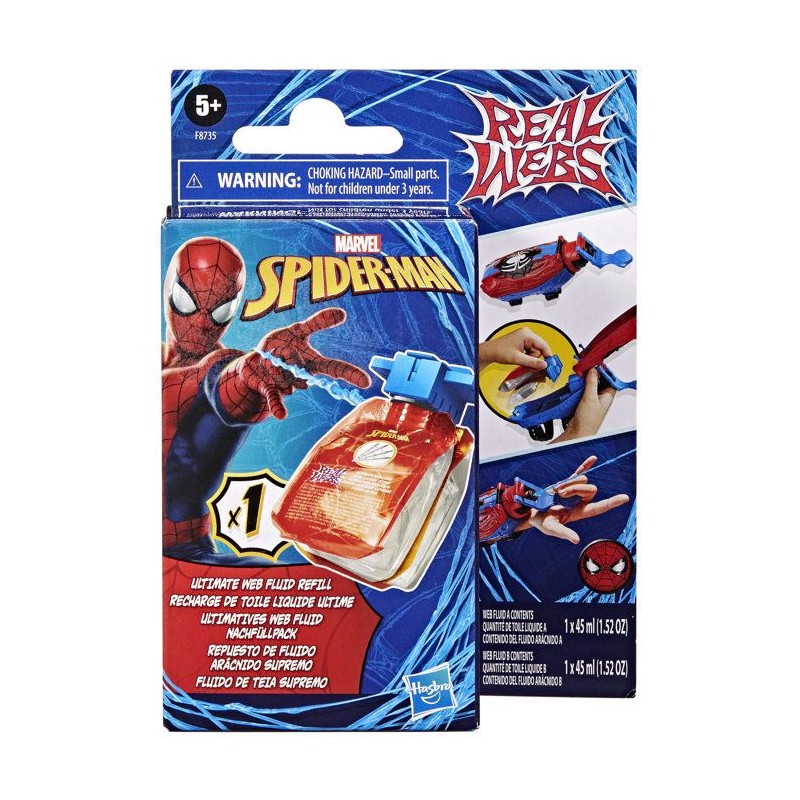 Spiderman Recharge de Toile Liquide Ultime, Jouet de Déguisement, Enf