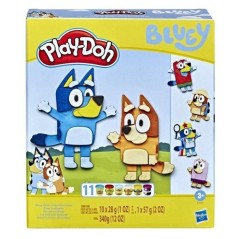 Play-Doh Bluey se déguise, Coffret avec 11 pots de pâte a modeler Bl