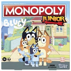 Monopoly Junior : édition Bluey, jeu de plateau pour enfants, des 5