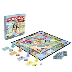 Monopoly Junior : édition Bluey, jeu de plateau pour enfants, des 5