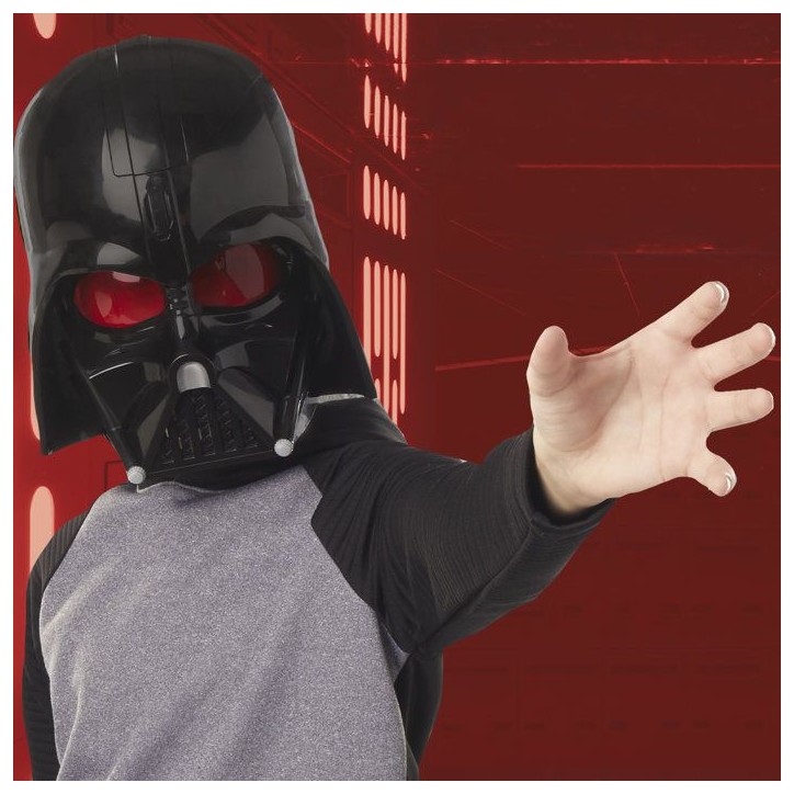 Masque de Dark Vador électronique, phrases et effets sonores, déguisement Star Wars pour enfants, des 5 ans Masque de Dark Vador électronique, phrases et effets sonores, déguisement Star Wars pour enfants, des 5 ans