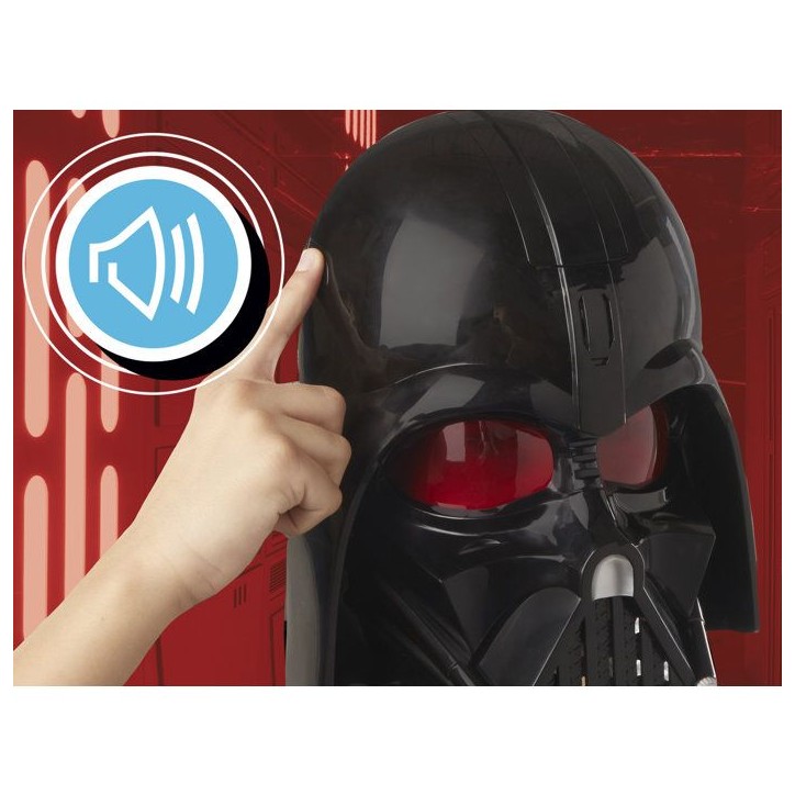 Masque de Dark Vador électronique, phrases et effets sonores, déguisement Star Wars pour enfants, des 5 ans Masque de Dark Vador électronique, phrases et effets sonores, déguisement Star Wars pour enfants, des 5 ans