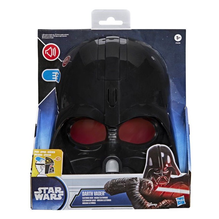 Masque de Dark Vador électronique, phrases et effets sonores, déguisement Star Wars pour enfants, des 5 ans Masque de Dark Vador électronique, phrases et effets sonores, déguisement Star Wars pour enfants, des 5 ans