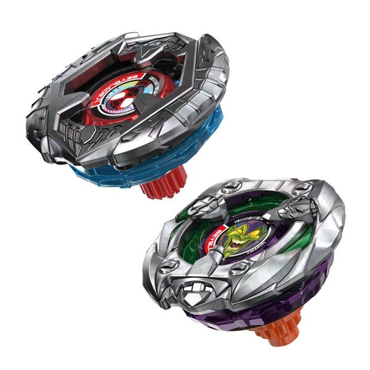 Beyblade X Miles Morales 1-60GN contre Green Goblin 9-80HT, 2 toupies de compétition Takara Tomy, 2 lanceurs, des 8 ans