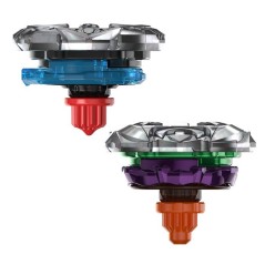 Beyblade X Miles Morales 1-60GN contre Green Goblin 9-80HT, 2 toupies