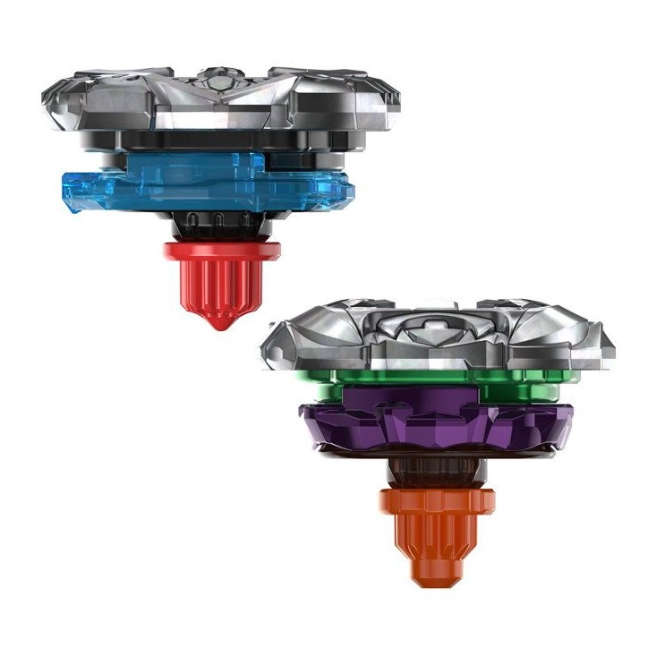 Beyblade X Miles Morales 1-60GN contre Green Goblin 9-80HT, 2 toupies de compétition Takara Tomy, 2 lanceurs, des 8 ans