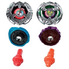Beyblade X Miles Morales 1-60GN contre Green Goblin 9-80HT, 2 toupies