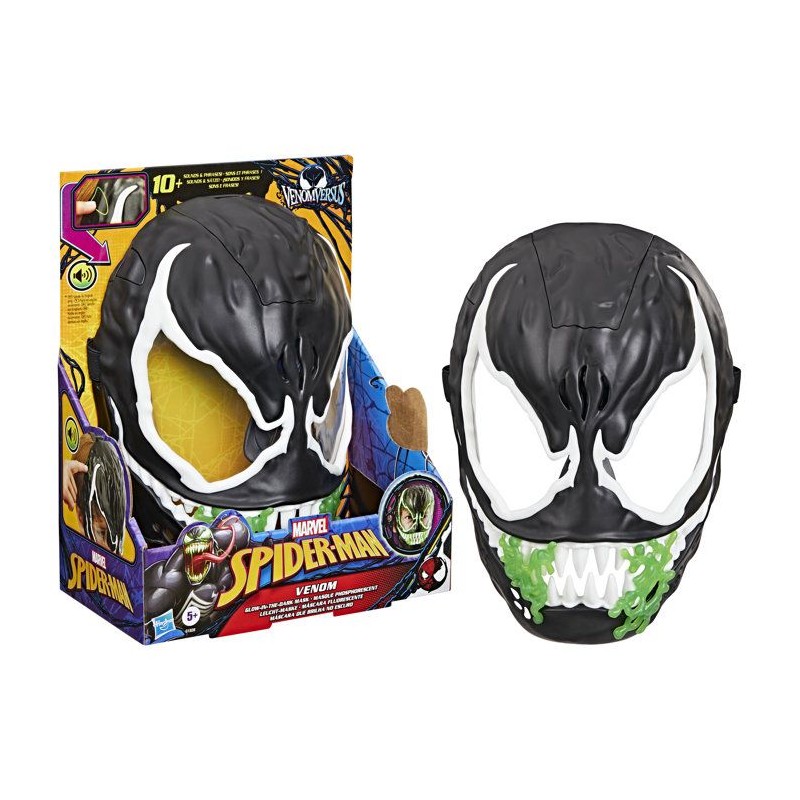 Masque Venom Phosphorescent, Jouet de déguisement de Super Héro, Mar