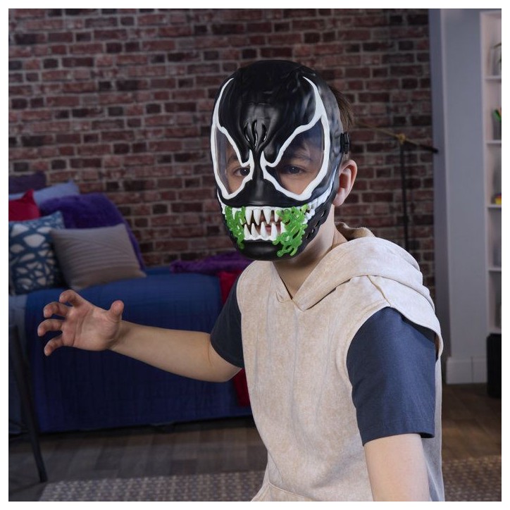 Masque Venom Phosphorescent, Jouet de déguisement de Super Héro, Marvel Spider-Man VenomVersus, Des 5 ans