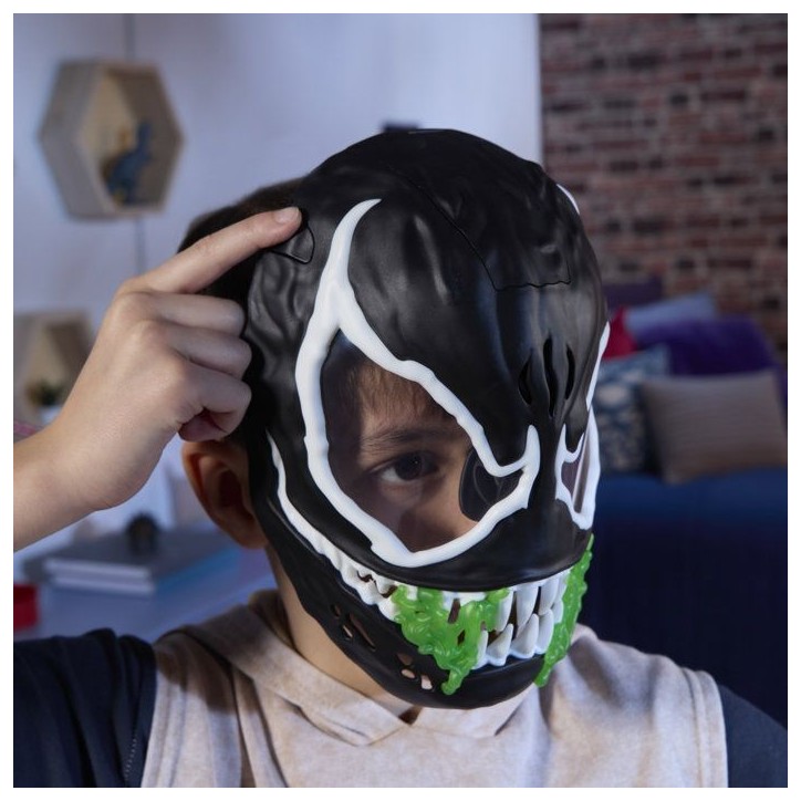 Masque Venom Phosphorescent, Jouet de déguisement de Super Héro, Marvel Spider-Man VenomVersus, Des 5 ans