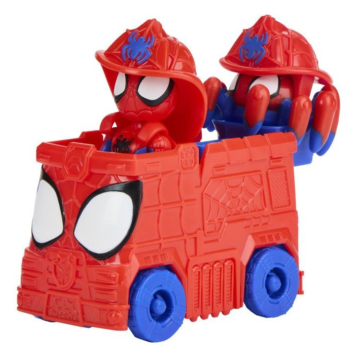 Spidey QG Rescue-Webs, coffret avec véhicule et figurines de 7,5 cm, jouets de super-héros pour enfants, des 3 ans Spidey QG Rescue-Webs, coffret avec véhicule et figurines de 7,5 cm, jouets de super-héros pour enfants, des 3 ans