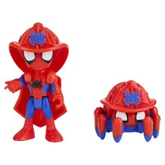 Spidey QG Rescue-Webs, coffret avec véhicule et figurines de 7,5 cm,