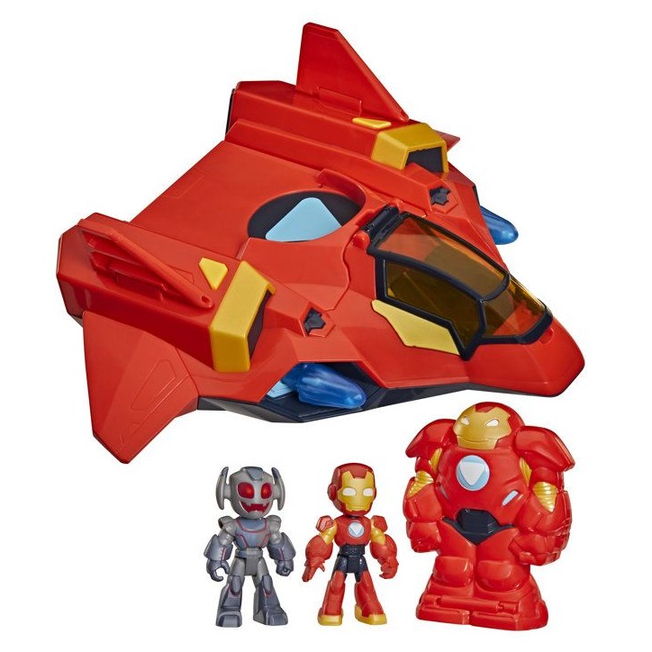 Jet-armure géante d'Iron Man, figurines de 7,5 cm, avec armure mecha et véhicule, super-héros jouets, Iron Man et ses Amis E Jet-armure géante d'Iron Man, figurines de 7,5 cm, avec armure mecha et véhicule, super-héros jouets, Iron Man et ses Amis E