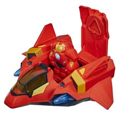 Jet-armure géante d'Iron Man, figurines de 7,5 cm, avec armure mecha