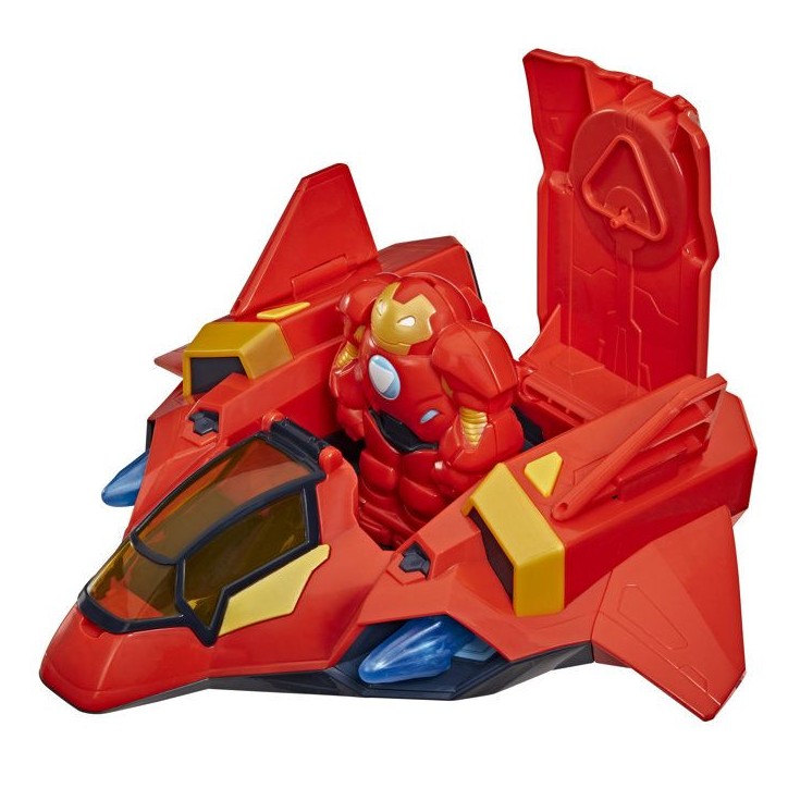 Jet-armure géante d'Iron Man, figurines de 7,5 cm, avec armure mecha et véhicule, super-héros jouets, Iron Man et ses Amis E Jet-armure géante d'Iron Man, figurines de 7,5 cm, avec armure mecha et véhicule, super-héros jouets, Iron Man et ses Amis E