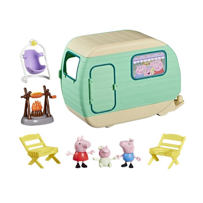Peppa Pig La caravane des trois petits cochons, coffret de 3 figurine
