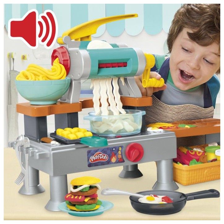 Play-Doh La Cuisine des Petits Chefs, coffret de pâte a modeler avec sons de cuisson réalistes, plus de 25 aliments a créer, Play-Doh La Cuisine des Petits Chefs, coffret de pâte a modeler avec sons de cuisson réalistes, plus de 25 aliments a créer,