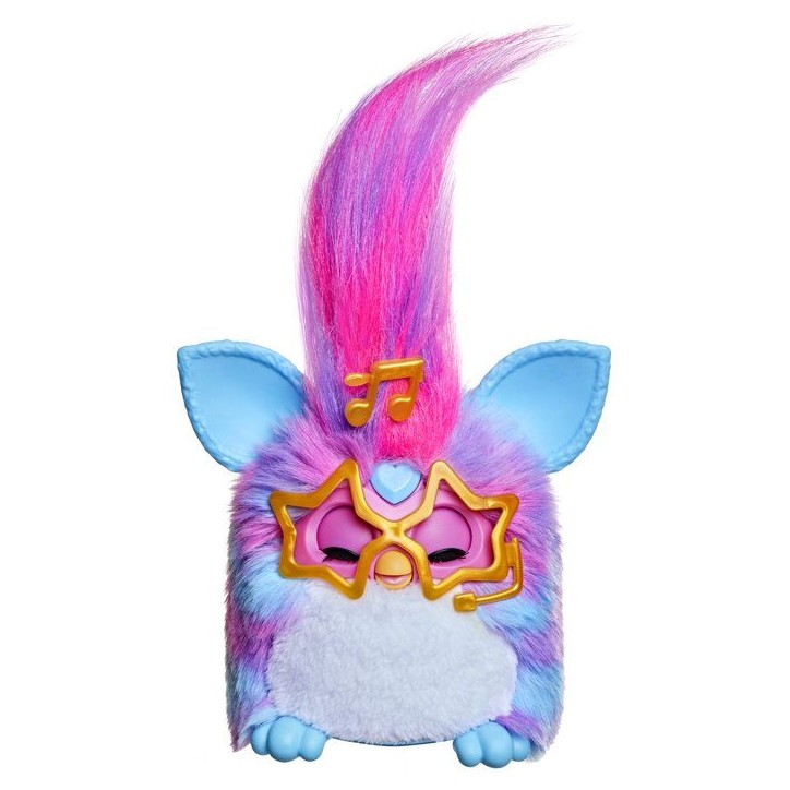 Furby Vibes Framboise bleue, peluche électronique interactive pour filles et garçons, des 6 ans Furby Vibes Framboise bleue, peluche électronique interactive pour filles et garçons, des 6 ans