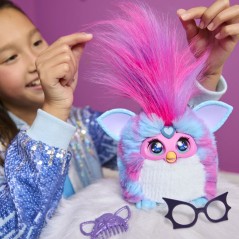 Furby Vibes Framboise bleue, peluche électronique interactive pour fi