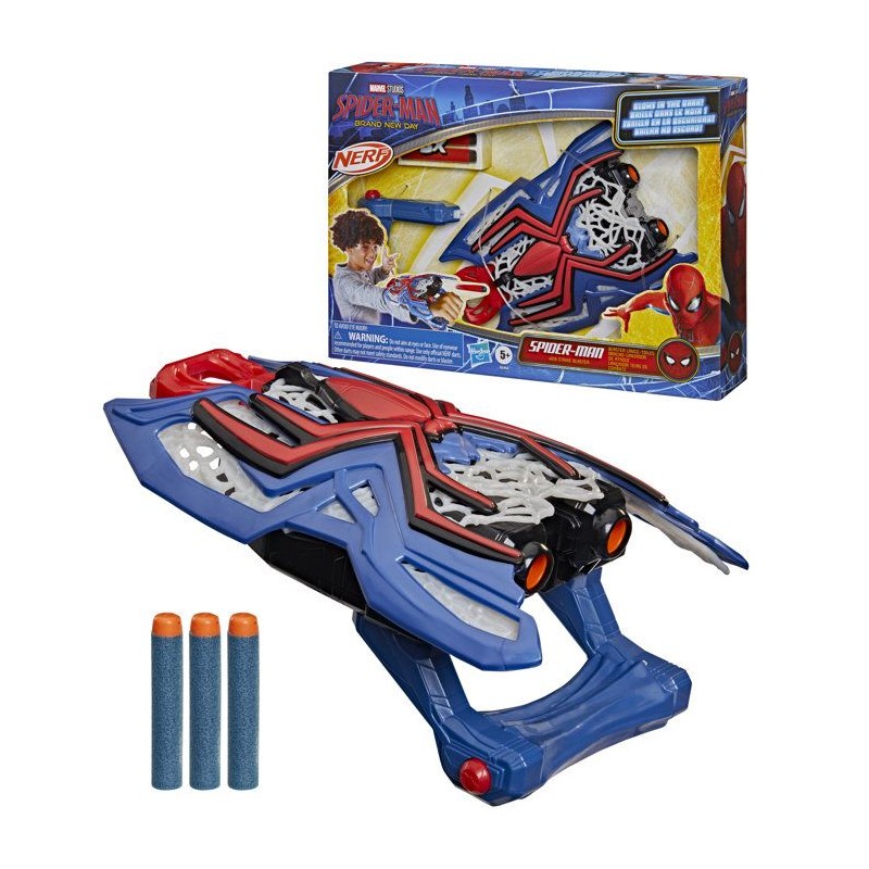 Nerf Blaster Spiderman lance-toiles, jouet de déguisement de super-h