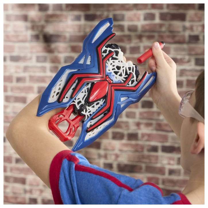 Nerf Blaster Spiderman lance-toiles, jouet de déguisement de super-héros, Marvel Studios Spider-Man: Brand New Day, des 5 ans Nerf Blaster Spiderman lance-toiles, jouet de déguisement de super-héros, Marvel Studios Spider-Man: Brand New Day, des 5 ans