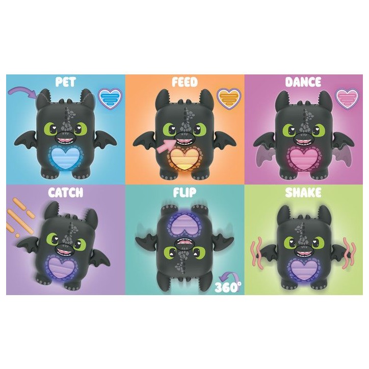 Nano-mals Dragons Krokmou, compagnon électronique, plus de 70 réactions, pour enfants, des 5 ans Nano-mals Dragons Krokmou, compagnon électronique, plus de 70 réactions, pour enfants, des 5 ans