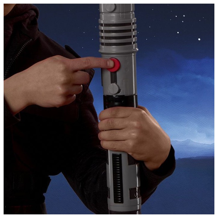Sabre laser de Dark Maul a double lame électronique de Star Wars, sabre laser rouge sous licence officielle, convient aux dégu Sabre laser de Dark Maul a double lame électronique de Star Wars, sabre laser rouge sous licence officielle, convient aux dégu